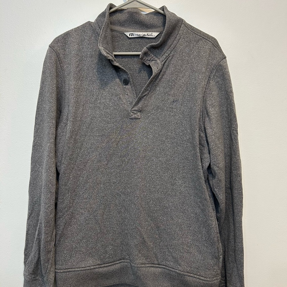 Travis Mathew Charcoal Crewneck Sweater